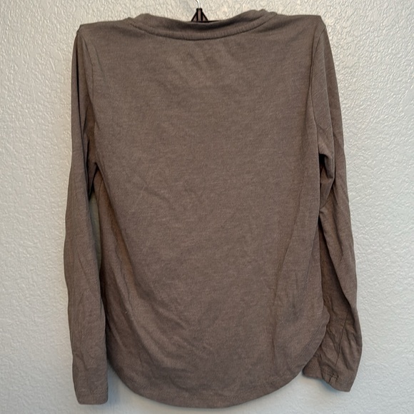 Threads 4 thought: Tessa Feather Rib Long Sleeve, size 10 dark green - Picture 2 of 3